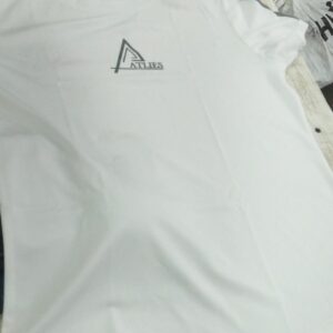 White Round Neck T Shirt For Men Size S