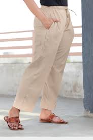 Qasida Beige Color Trouser For Women Size M