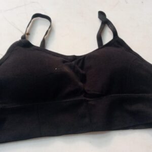 Womens Padded Sport Bra Black Size 30