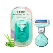 Travel Razors For Women Extra Smooth 5Blade Travel Essentials Razor With Travel Case Portable Travel Size Toiletries For Women Colour Green