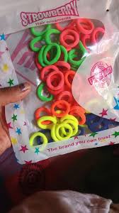 Strowberry Rubber 100 Pcs Multicolour