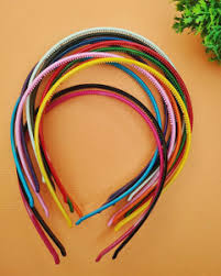 Hivata Hair Bands Patla Simple Fashion Plastic Elastic Hair Band Girls Head Band Multicolor Pack Of 12 Pc