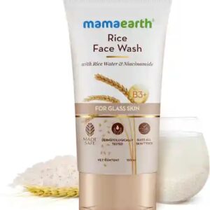 Mamaearth Rice Water Niacinamide For Glass Skin Face Wash 150Ml
