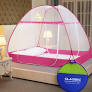Pink Color Double Bed Mosquito Net