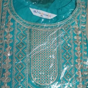 Women Green Color Kurti Set With Dupatta Size Xl