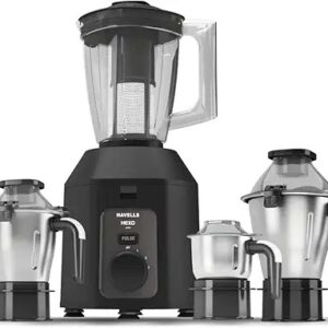 Havells Hexo Plus 1100 Watts 4 Jar Mixer Grinder High Speed Mixie 22000 Rpm Motor Black