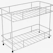 Stainless Steel 2 Layer Kitchen Spice Rack