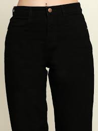 Zayla Denim Mom Fit Jeans For Girls Women Black Colour Size 46
