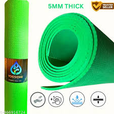 Yogsiddhi Fitness Yoga Mat Green 5Mm 1Pc