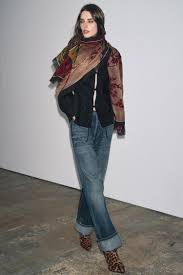 Zara Maroon Printed Floral Print Scarf Camel