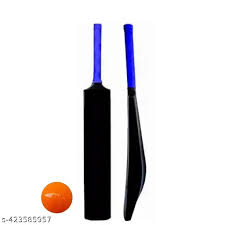 Kp Sports Black Colour Pvc Plastic Cricket Bat