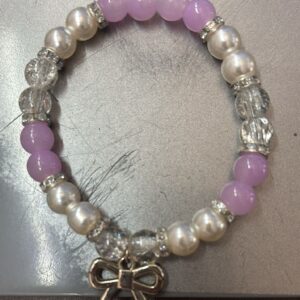 Women Bracelet Purple White Colour