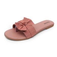 Women Slipper Brown Colour Size 40