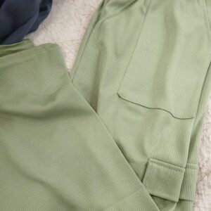 Olive Green Color Cargo Trousers For Women Size M Pack Of 3