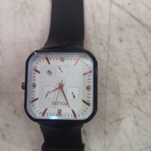 Black Strap Watch For Men