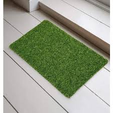 Artificial Green Grass Door Mat 24X18 Inches