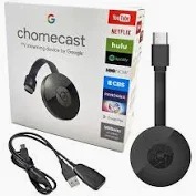 Front Smart Streaming Chromecast Hdmi Dongle For Wireless Media Playback V35 Media Streaming Device Black