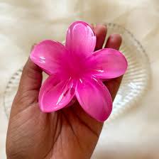 Stylish Flower Design Hair Claw Clips Pink