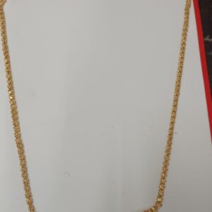 Premium Gold Plated Trendy Style Brass Necklace Chain