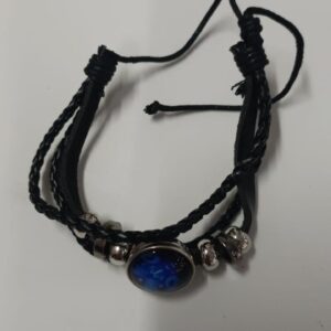 New Guardian Black Leather Bracelet