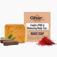 Ghar Soaps Sandalwood Saffron Magic Soaps For Bath 100 Gms