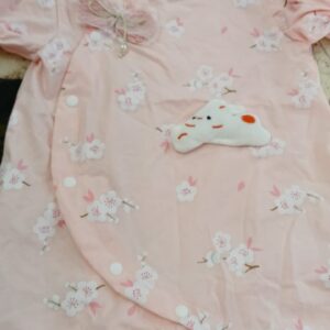 Baby Pure Cotton Ruffled Romper Light Pink Size 6 To 7 Month