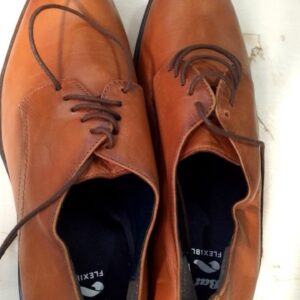 Bata Men Lace Up Casual Shoes Brown Size 7