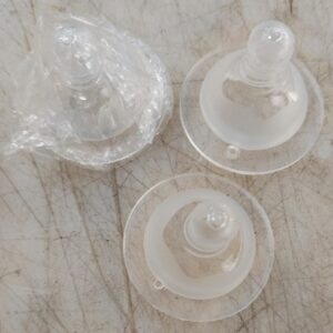 Newborn Baby Tube Baby Bottle NippleTeat For Baby Steel Feeding Milk BottlesWide Neck Bottle Nipple Pack Of 3