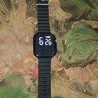 Digital Dial Waterproof Smart Design Led Display Kids Watch For Boys Girls Men And Women Colour Black