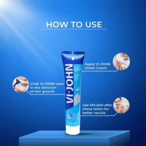 Vi John Original Shaving Cream For All Skin Types 124 Gm 6 Pcs