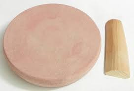 Sandalwood Stick With Stone Grinder To Make Sandal Wood Paste