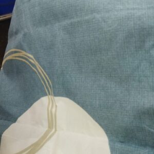 Sky Blue Color Printed Single Bedsheet With 1 Pillow Cover