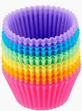 Silicone Muffin Moulds Cup Cake Mould Pack Of 12