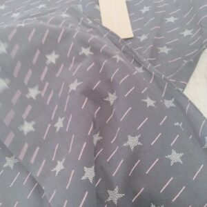 Sweet Dreams Dark Grey Color Printed Short Sleeve Front Open Pyjama Set For Women Size M