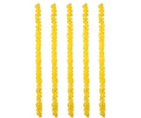 Yellow Marigold Garland 5 Strand