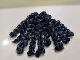 Black Color Laddu Gopal Curly Hair