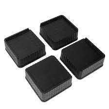 Black Refrigerator Trolley Stand And Washing Machine 4Pcs