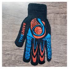 Winter Cotton Hand Gloves Black Color