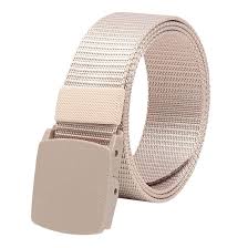 Beige Colour Fabric Belt For Men