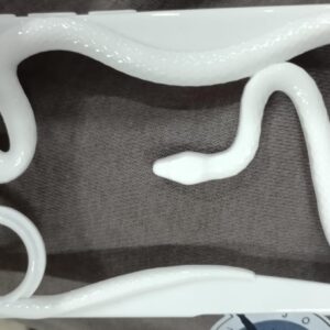 Iphone 16 Pro Case Thermoplastic Mobile Cover Hollow Snake Phone Case Color White