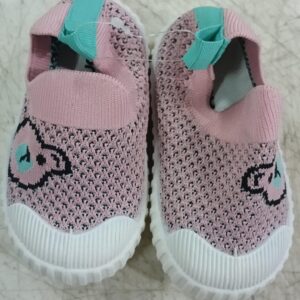 Onyc Mesh Detailed Bear Face Designed Shoes Pink Size 20