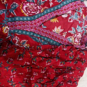 Women Kurta Set Red Colour Size 5Xl
