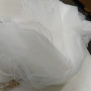 Party Propz White Net Backdrop For Decorations With Triangle Hanging