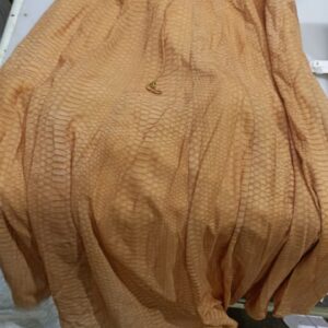 H And M Women Dress Cream Printed Size M