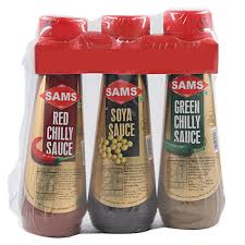 Sams Sauce Red Green Soya 100 G Pack Of 3