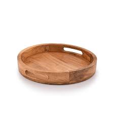 Wooden Round Serving Tray