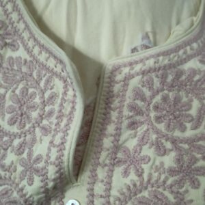 Women Kurti Set Color Of White Size Xxl