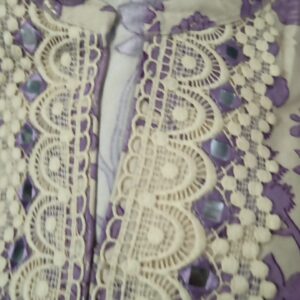 Women Kurti Set Color Purple Size S