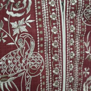 Women Kurti Set Color Red Size M