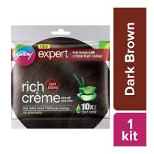 Godrej Expert Rich Creme Dark Brown Colour 20 G 20 Ml Pack Of 18